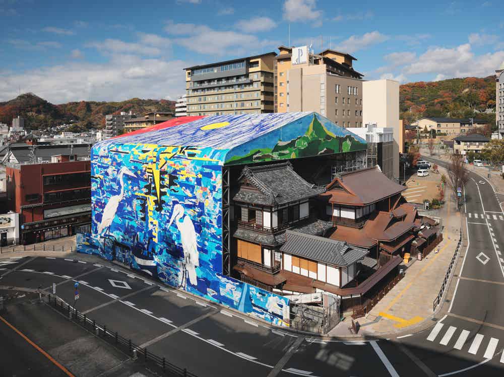 道後温泉本館素屋根テント膜