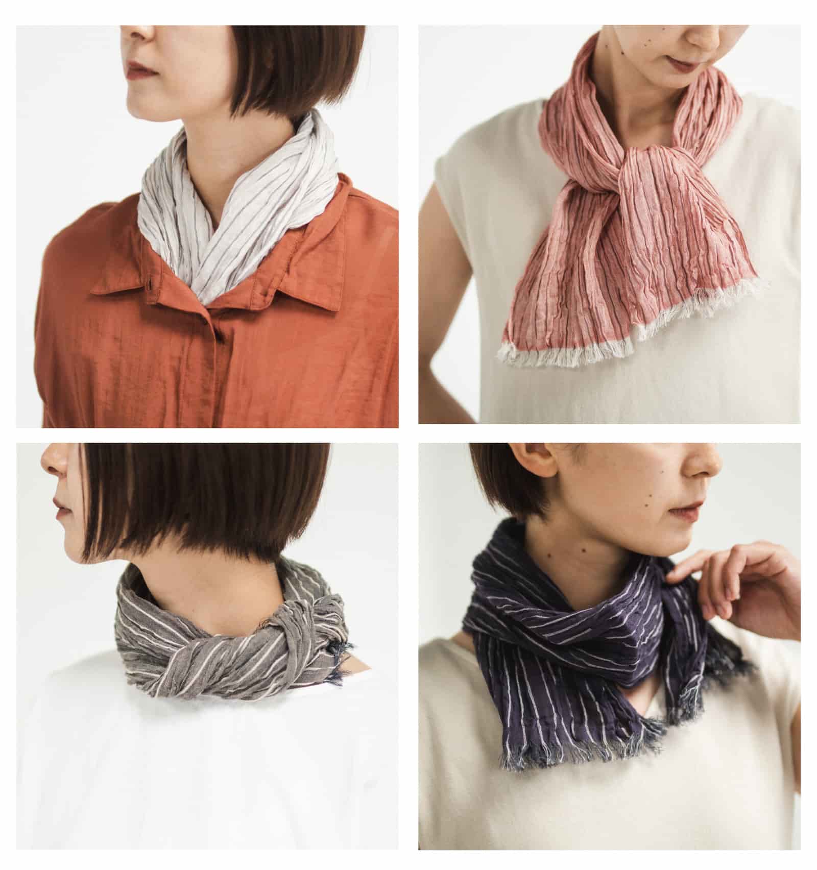 『KUSHU リネンコットンてぬぐいスカーフ』 共通1