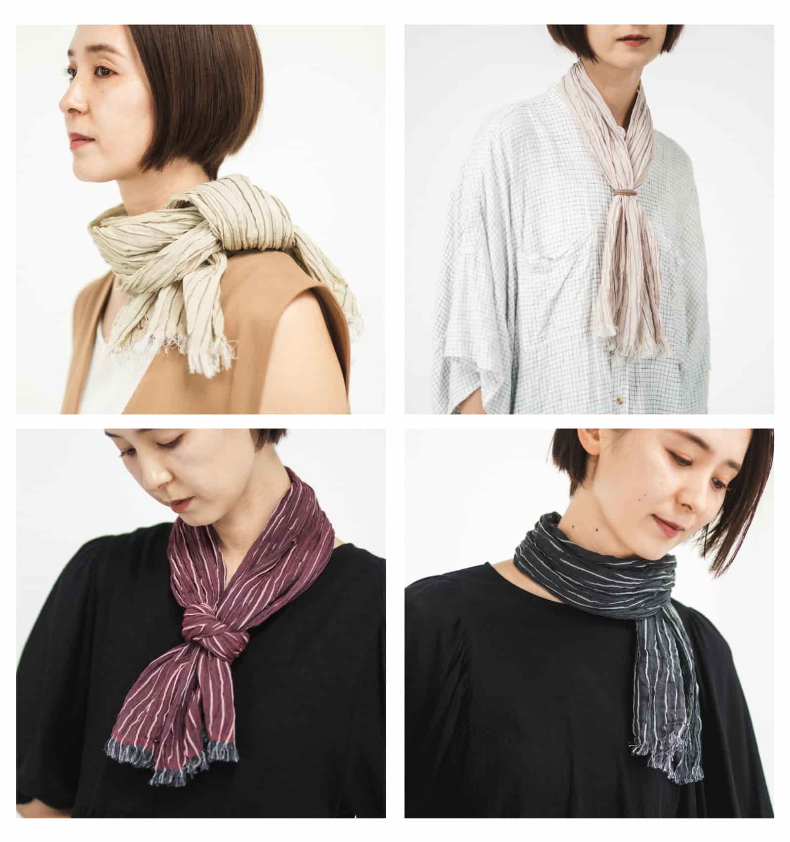 『KUSHU リネンコットンてぬぐいスカーフ』 共通2