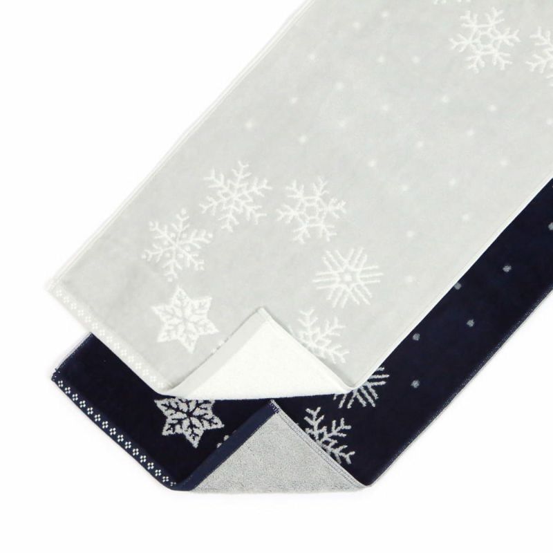 snow wreath-スノーリース』フェイスタオル | 今治タオル取り扱い専門