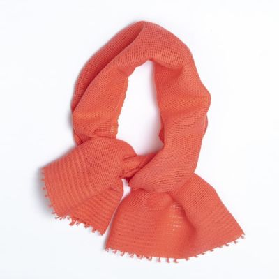 MOJIRI ドライコットン ショートマフラー』コーラル | 今治