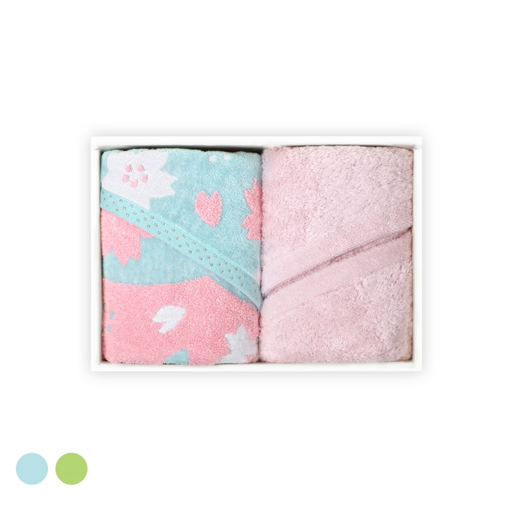 sakura-サクラ』『IORINO／ふわふわ』（ピンク）フェイスタオル2枚組